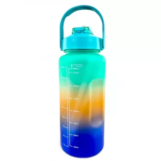 Sticlă sport motivațională 3 în 1, 2000 ml + 900 ml + 300 ml