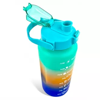 Sticlă sport motivațională 3 în 1, 2000 ml + 900 ml + 300 ml