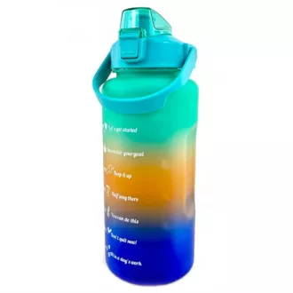Sticlă sport motivațională 3 în 1, 2000 ml + 900 ml + 300 ml