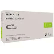 SANTEX PUDRATE – Mănuși din latex pudrate, culoarea corpului, 100 buc.