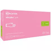 NITRYLEX PINK - Mănuși de nitril (fără pudră) roz, 100 buc