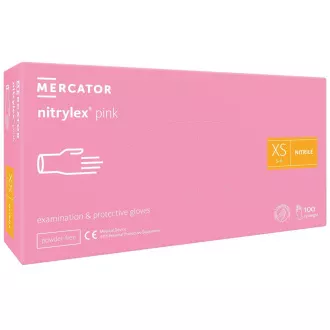 NITRYLEX ROZ - Mănuși de nitril (fără pudră) roz, 100 buc.
