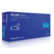 NITRYLEX BASIC - Mănuși de nitril (fără pudră) de culoare închisă albastru, 100 buc