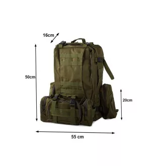 Rucsac camuflaj Lynx, camuflaj militar - 48,5 l