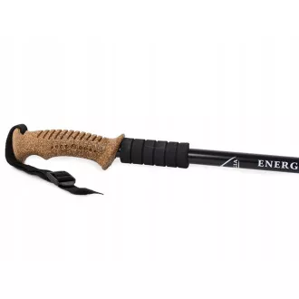 Bețe de trekking pentru nordic walking cu mâner ergonomic din plută, 135 cm, 2 buc.