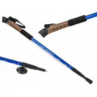Bețe de trekking pentru mers nordic cu mâner din plută, 135 cm, 2 buc.