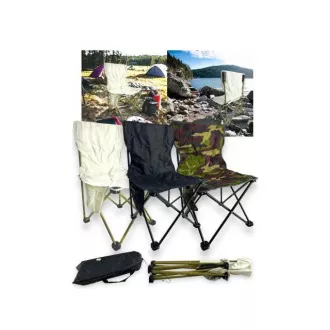Scaun pliabil mare de camping 40x40x68 cm