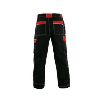Pantaloni talie CXS ORION TEODOR, barbati, negru-rosu, marime Pantaloni talie CXS ORION TEODOR, barbati, negru-rosu, marime