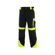 Pantaloni în talie CXS SIRIUS BRIGHTON, 170-176cm, negru-galben, mărime