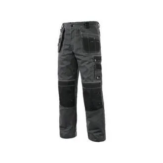 Pantaloni în talie CXS ORION TEODOR PLUS, bărbați, gri-negru, mărime