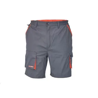 Pantaloni scurți DESMAN gri / portocaliu