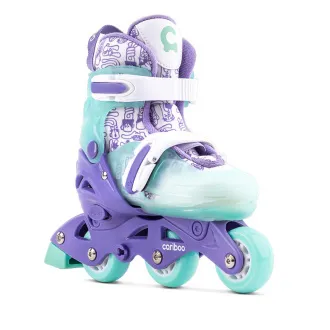 Patine cu role pentru copii Cariboo Step One, violet-mentă