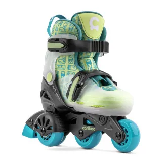 Patine cu role pentru copii Cariboo Step One, albastru-verde Patine cu role pentru copii Cariboo Step One, albastru-verde