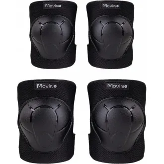 Set de protecții MOVINO Cariboo®, coate și genunchi, negru Set de protecții MOVINO Cariboo®, coate și genunchi, negru