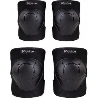Set de protecții MOVINO Cariboo®, coate și genunchi, negru Set de protecții MOVINO Cariboo®, coate și genunchi, negru