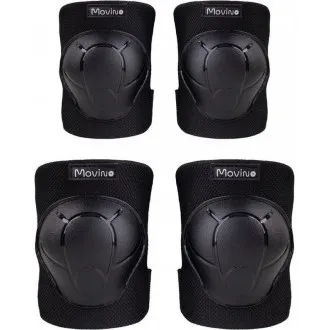 Set de protecții MOVINO Cariboo®, coate și genunchi, negru Set de protecții MOVINO Cariboo®, coate și genunchi, negru