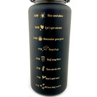 Sticlă sport motivațională 3 în 1, 2000 ml + 900 ml + 300 ml