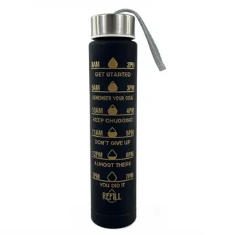Sticlă sport motivațională 3 în 1, 2000 ml + 900 ml + 300 ml