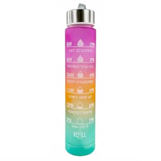 Sticlă sport motivațională 3 în 1, 2000 ml + 900 ml + 300 ml