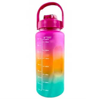 Sticlă sport motivațională 3 în 1, 2000 ml + 900 ml + 300 ml