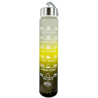 Sticlă sport motivațională 3 în 1, 2000 ml + 900 ml + 300 ml