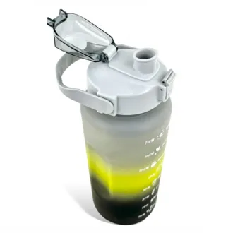 Sticlă sport motivațională 3 în 1, 2000 ml + 900 ml + 300 ml