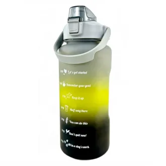 Sticlă sport motivațională 3 în 1, 2000 ml + 900 ml + 300 ml
