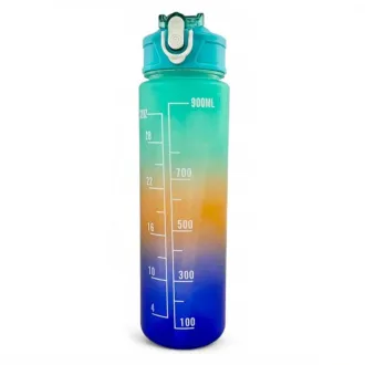 Sticlă sport motivațională 3 în 1, 2000 ml + 900 ml + 300 ml