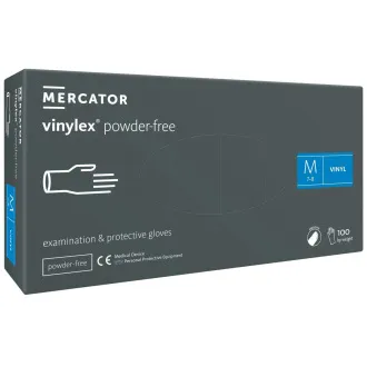 VINYLEX FĂRĂ PUDRĂ - Mănuși din vinil (fără pudră) albe, 100 buc.