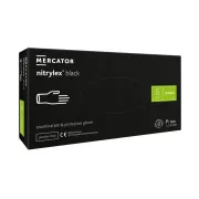NITRYLEX BLACK - Mănuși de nitril (fără pudră) negre, 100 buc.