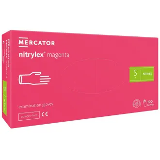 NITRYLEX MAGENTA - Mănuși de nitril (fără pudră), 100 buc