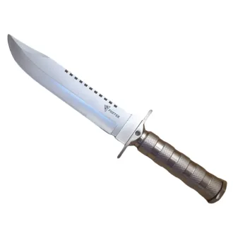 Cuțit tactic MILITARY FINKA SURVIVAL 35 cm negru/argintiu