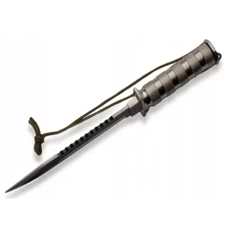 Cuțit tactic MILITARY FINKA SURVIVAL 35 cm negru/argintiu