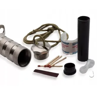 Cuțit tactic MILITARY FINKA SURVIVAL 35 cm negru/argintiu