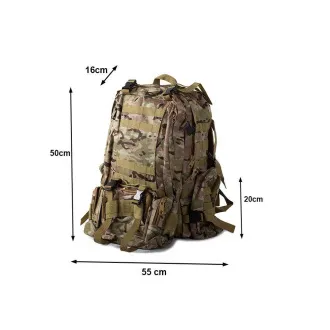 Rucsac camuflaj Lynx, camuflaj militar - 48,5 l