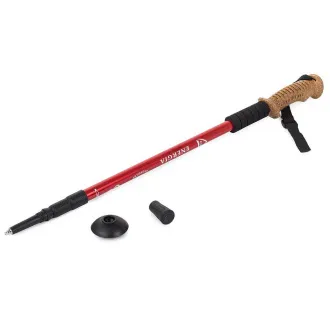 Bețe de trekking pentru nordic walking cu mâner ergonomic din plută, 135 cm, 2 buc.