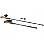 Bețe de trekking pentru mers nordic cu mâner din plută, 135 cm, 2 buc.