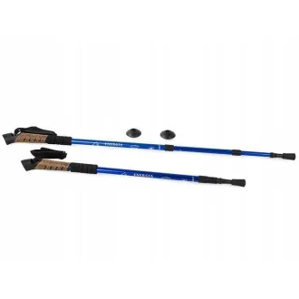 Bețe de trekking pentru mers nordic cu mâner din plută, 135 cm, 2 buc.