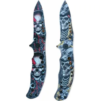 Cuțit tactic pliabil SKULL 20 cm