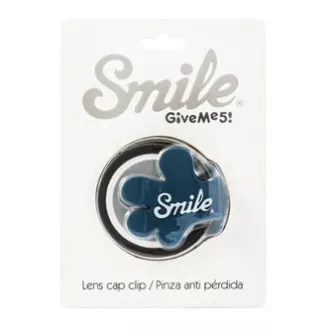 Clip Smile pe capacul obiectivului Giveme5, albastru, 16401, STOCK SALE