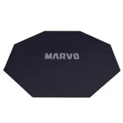 Covoraș pentru scaun de gaming, Marvo, GM02, 1100 x 1100 x 2 mm, negru, antiderapant, PRE-VÂNZARE