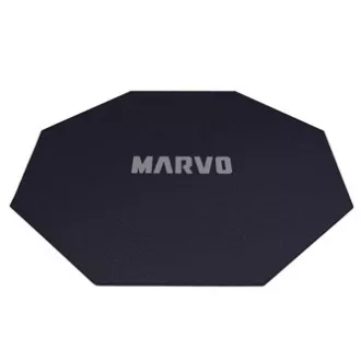 Covoraș pentru scaun de gaming, Marvo, GM02, 1100 x 1100 x 2 mm, negru, antiderapant, PRE-VÂNZARE