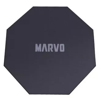 Covoraș pentru scaun de gaming, Marvo, GM02, 1100 x 1100 x 2 mm, negru, antiderapant, PRE-VÂNZARE