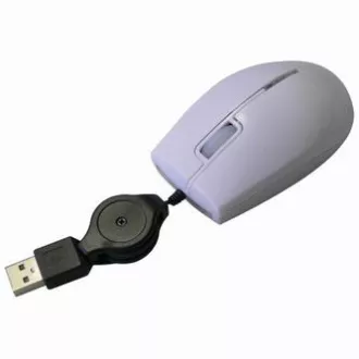 Mouse cu fir M-92 complet nou, alb, 800 DPI
