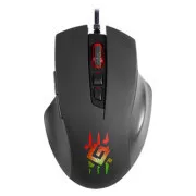 Mouse cu fir Defender Wolverine GM-700L RGB, negru, 12800 DPI
