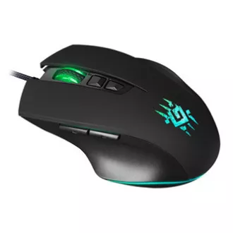 Mouse cu fir Defender Wolverine GM-700L RGB, negru, 12800 DPI