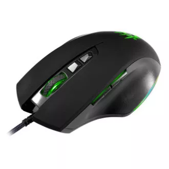 Mouse cu fir Defender Wolverine GM-700L RGB, negru, 12800 DPI