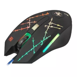 Mouse cu fir, Defender Forced GM-020L, negru, optic, 3200 DPI Mouse cu fir, Defender Forced GM-020L, negru, optic, 3200 DPI