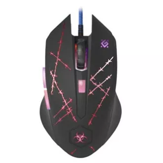 Mouse cu fir, Defender Forced GM-020L, negru, optic, 3200 DPI Mouse cu fir, Defender Forced GM-020L, negru, optic, 3200 DPI