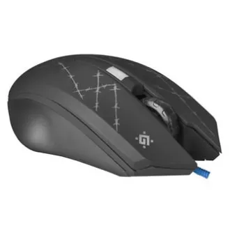 Mouse cu fir, Defender Forced GM-020L, negru, optic, 3200 DPI Mouse cu fir, Defender Forced GM-020L, negru, optic, 3200 DPI